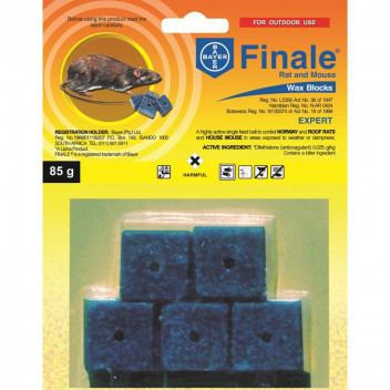 FINALE RAT AND MOUSE RODENTICIDE WAX BLOCKS 85G