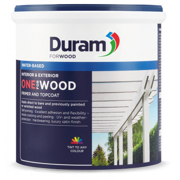 DURAM WHITE PVA ONE FOR WOOD PAINT 1L