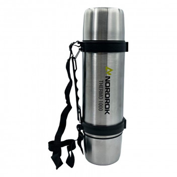 NORDROK THERMAL FLASK 1000ML 2XCUPS 200ML