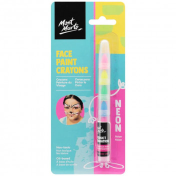 PEN PAINT FACE MBRT7006 OIL BASED NEON COLOURS 6PP