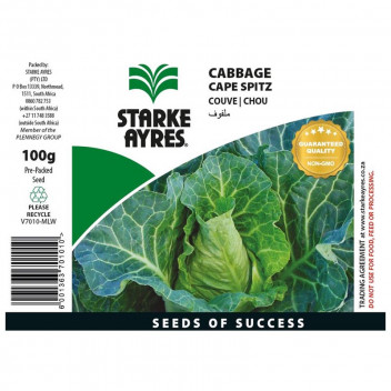 STARKE AYRES CABBAGE CAPE SPITZ SEED 100G
