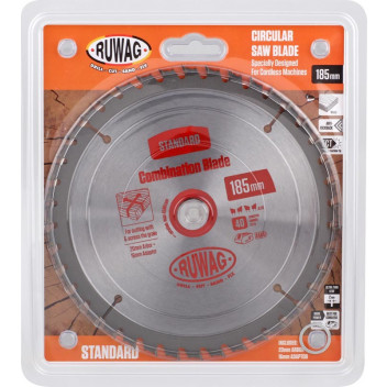 RUWAG CORDLESS Z40 WOOD CIRCULAR SAW BLADE 185MM