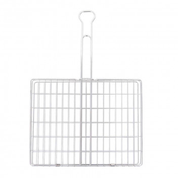MEGAMASTER STAINLESS STEEL FOLDING BRAAI GRID 430X330MM