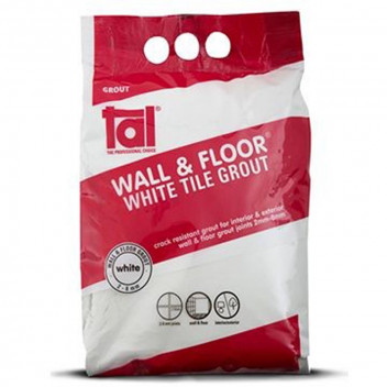 TAL WHITE GROUT WALL AND FLOOR TILE 20KG
