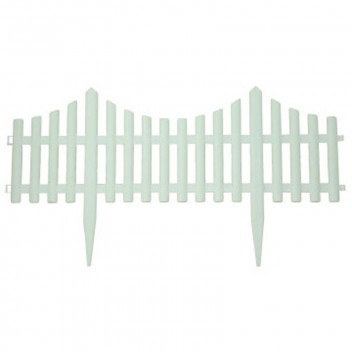 TOPLINE WHITE PICKET FENCE 3PIECE 1.8MX0.32M