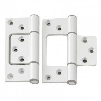 HINGE FLUSH  HIN-20009BG ALMN WHITE 100MM