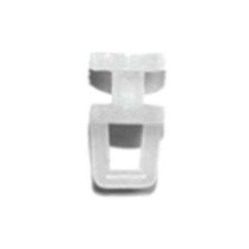 FAMILY NYLON CURTAIN SLIDER WHITE 40 PER PACK