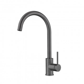 BIJIOU GUNMETAL EVON DECK TYPE SINK MIXER