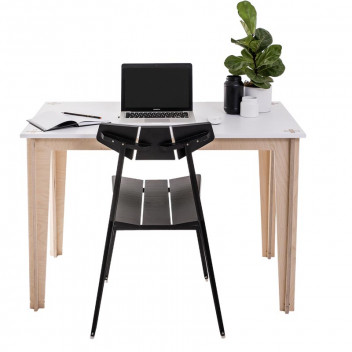 DESK MINI B 1150 W-B2  FLAT PACK 1165 X 815MM SPAAS