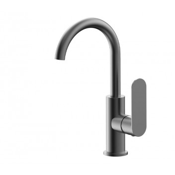 MIXER BASIN GOOSENECK SATIN GUNMETAL BLUTIDE