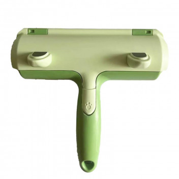 PET BRUSH PLASTIC RECTANGULAR GREEN 20X18.5CM