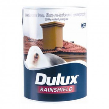 DULUX RAINSHIELD GREY FIBRE REINFORCED WATERPROOFING 5L