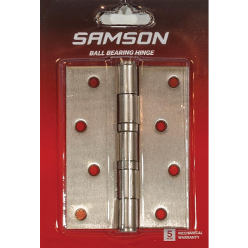 HINGE BUTT BALL BEARING HIN-10032BG SATIN NICKEL 100X75MM