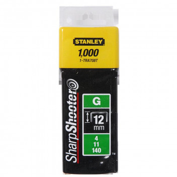 STANLEY HEAVY DUTY SHARPSHOOTER STAPLE 12MM 1/2INCH 1000PIECE