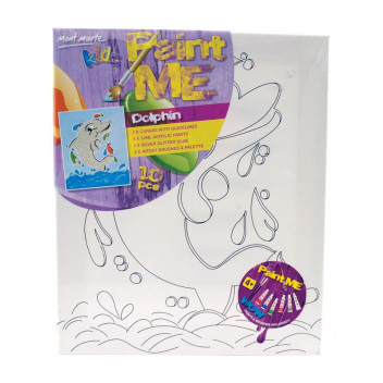 MONT MARTE KIDS PAINT ME DOLPHIN 9 PIECE SET