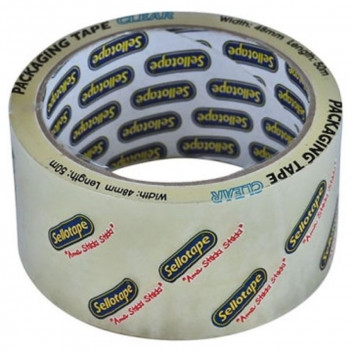 SELLOTAPE PACKAGING TAPE CLEAR 48MMX100M