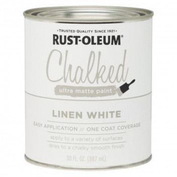 PAINT CHALKED BRUSH-ON LINEN WHITE 887ML 285140 R-OLEUM