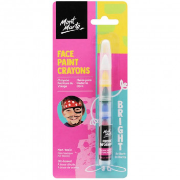 PEN PAINT FACE MBRT7004 OIL BASED BRIGHT COLOURS 6PP