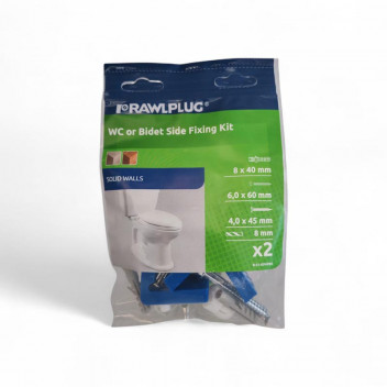 RAWLPLUG FIXING TOILET PAN OR BIDET SIDE KIT