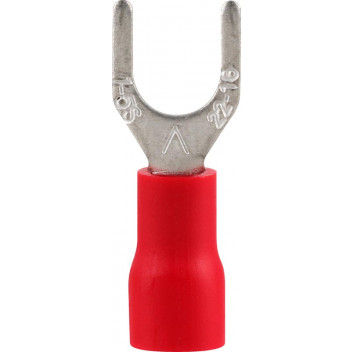 RUWAG PRE-INS SPADE TERMINAL RED 6MM 8 PER PACK