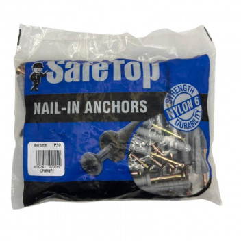 SAFETOP NAIL IN ANCHORS 8X75MM 50PER PACK