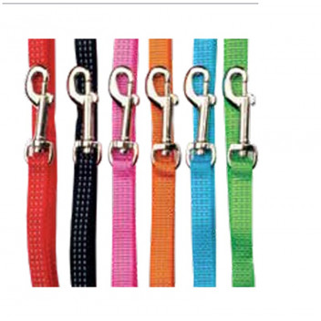 BLACK REFLECTIVE LEASH 15MM