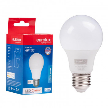 EUROLUX CLASSIC LED BULB A60 E27 6W