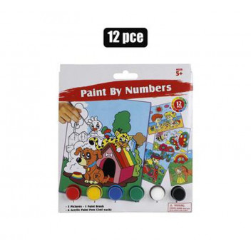 KHOKI PAINT BY NUMBERS KIDS 12 PIECE