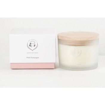 ANKE PINK CHAMPAGNE SOY SCENTED CANDLE 370G