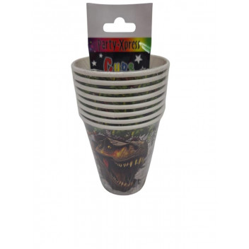 CUP PARTY PX24503   DINOUSAUR   8PP