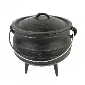 3 LEG CAST IRON NO4 COOKING POT 9.3L
