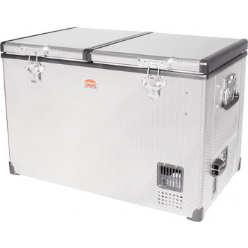 SNOMASTER STAINLESS STEEL DUAL FRIDGE FREEZER AC/DC 82.5L