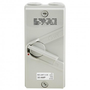 EUROLUX ISOLATOR SWITCH 3 POLE 35AMP 440V
