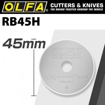 BLADE ENDURANCE FOR ROTARY CUTTER RB45-1  1/PCK  45MM  OLFA