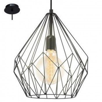 EUROLUX BLACK CARLTON PENDANT 60W