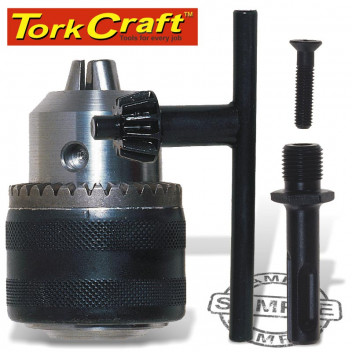 TORK CRAFT CHUCK AND KEY 13MM 1/2\'X 20UNF AND SDS ADAPTOR