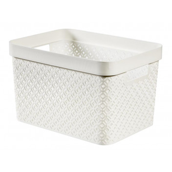 TERRAZZO WHITE STORAGE BASKET 17L