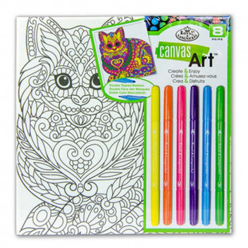 ROYAL LANGNICKEL CATS CANVAS ART MARKERS