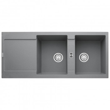 FRANKE MARIS SINK D/BOWL INSERT GREY INCL WASTE FITTINGS 1160X510X200