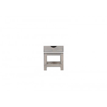 STANFORD WHITE AND SILVERWASH 1 DRAWER PEDESTAL 490MM X 420MM