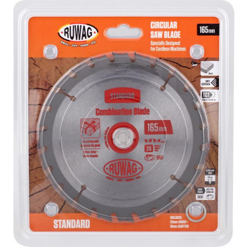 RUWAG CORDLESS Z24 WOOD CIRCULAR SAW BLADE 165MM