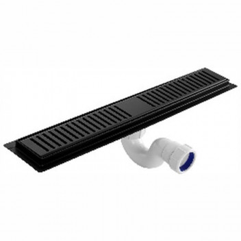 BRESCIA SHOWER CHANNEL 307 STAINLESS STEEL BLACK 500MM