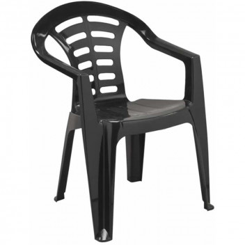 MADRID BLACK POLYPROPYLENE CHAIR 560X785X436MM