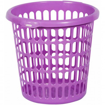 ASSORTED COLOURS POLYPROPYLENE LAUNDRY BASKET 410X400X420MM