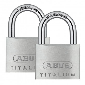 ABUS TITALIUM NANO PADLOCK 50MM 2PACK