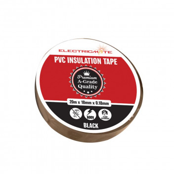 ELECTRICMATE INSULATION TAPE BLACK 20M