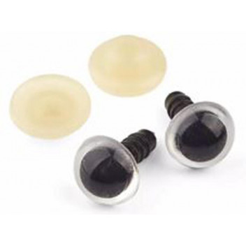 TEDDY CRAFT CLEAR EYES 14MM 6PAIRS