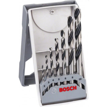 ROBERT BOSCH SET DRILL TWIST HSS POINT TEQ SILVER 2-8MM.