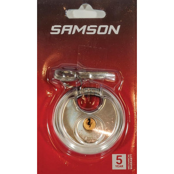 BOLTFIX DISCUS PADLOCK STAINLESS STEEL 60MM SAMSON.
