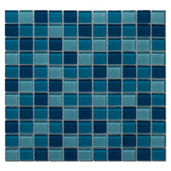 GLOBAL STONE MOSAIC GLASS AQUATIC BLEND 300X300MM